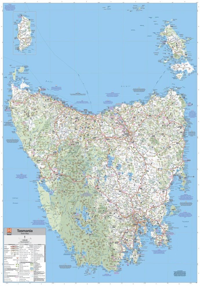 Load image into Gallery viewer, Tasmania State Map | Hema Maps | A247 Gear
