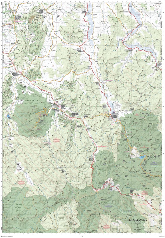 The Victorian High Country - North Western Map | Hema Maps | A247 Gear