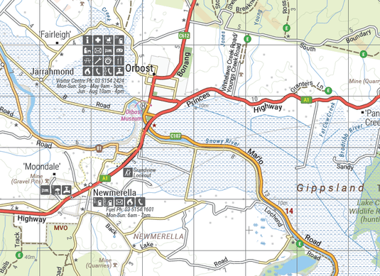 The Victorian High Country - South Eastern Map | Hema Maps | A247 Gear