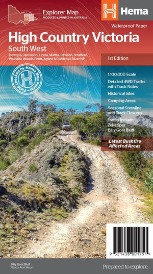 The Victorian High Country - South Western Map | Hema Maps | A247 Gear