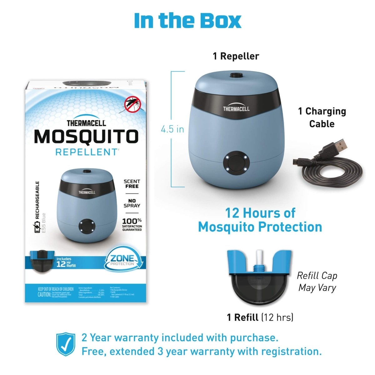 Thermacell E55 Rechargeable Mosquito Repeller | Thermacell | A247 Gear