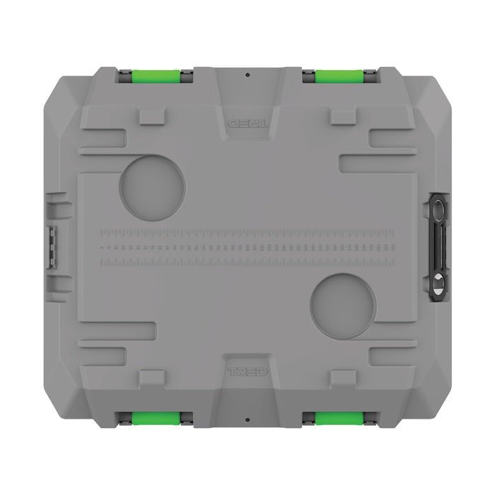 TRED GT Storage Box 25L - Shallow - Grey With Green | Tred | A247 Gear