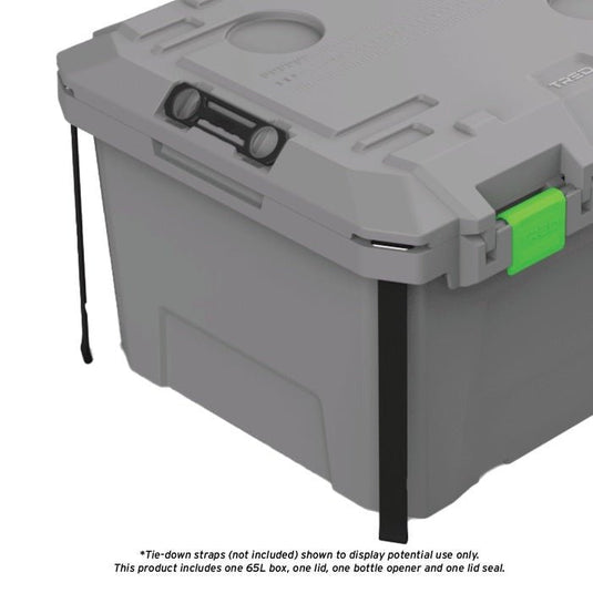 TRED GT Storage Box 65L - Shallow - Grey With Green | Tred | A247 Gear