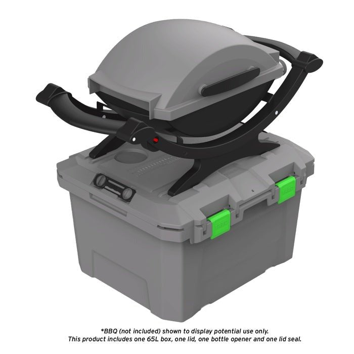 TRED GT Storage Box 65L - Shallow - Grey With Green | Tred | A247 Gear