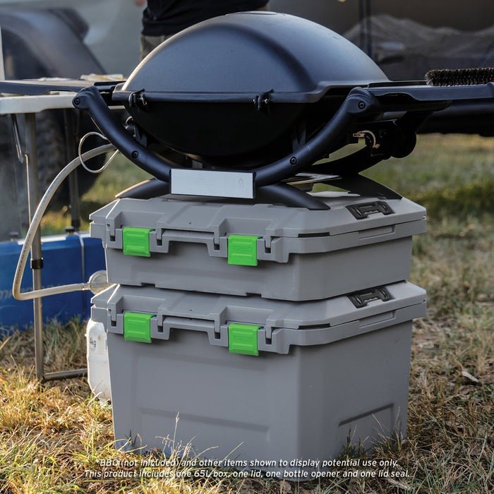 Load image into Gallery viewer, TRED GT Storage Box 65L - Shallow - Grey With Green | Tred | A247 Gear
