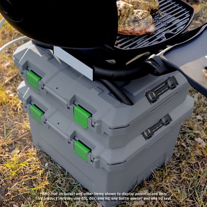Load image into Gallery viewer, TRED GT Storage Box 65L - Shallow - Grey With Green | Tred | A247 Gear
