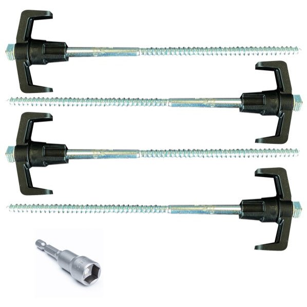 Ultimate Caravan GuyRope & Screw Peg Bundle | TieGear + Supapeg | A247 Gear