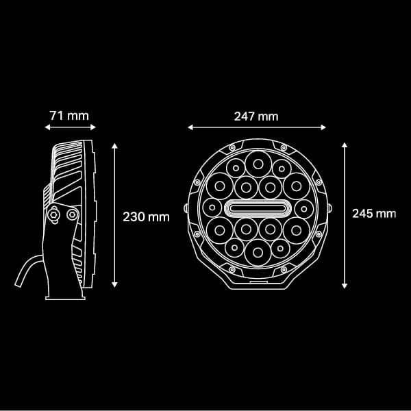 Load image into Gallery viewer, Ultra Vision NITRO 140 Maxx LED Driving Light (Pair) | Nitro | A247 Gear
