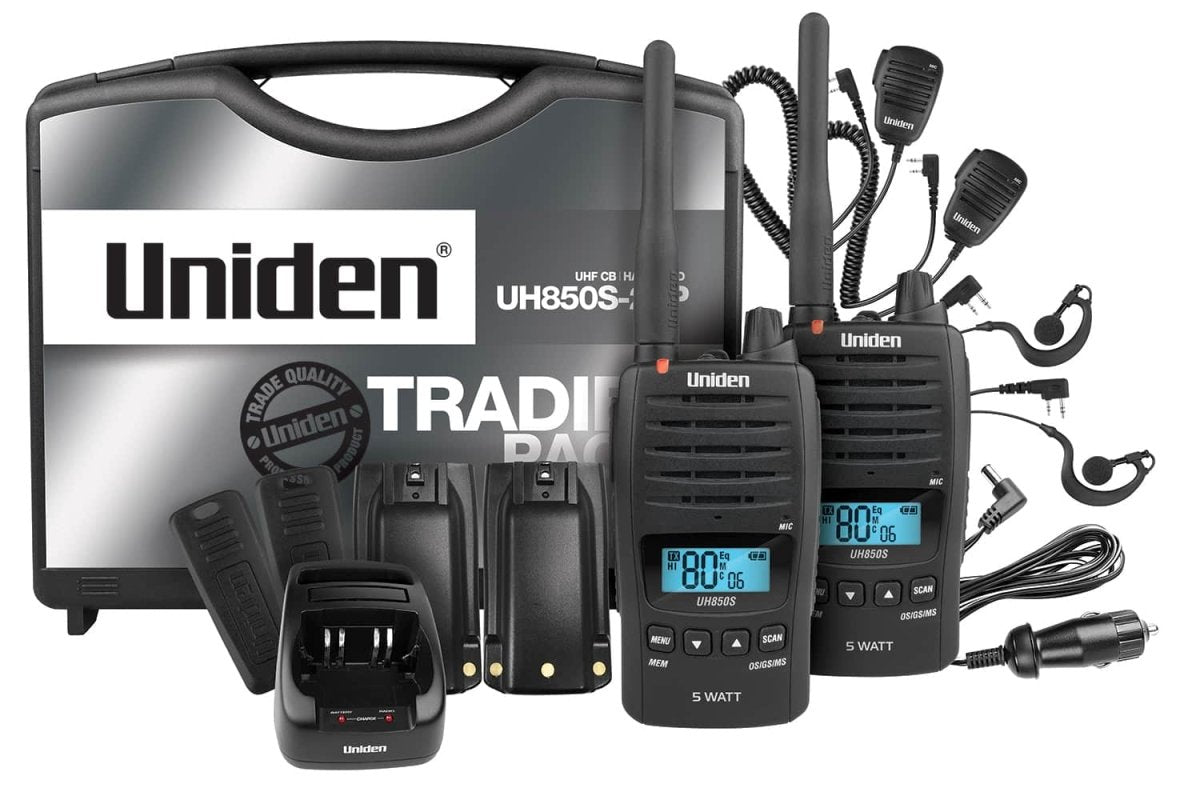 Uniden 5 Watt UHF Waterproof CB Handheld Tradies Pack | Uniden | A247 Gear