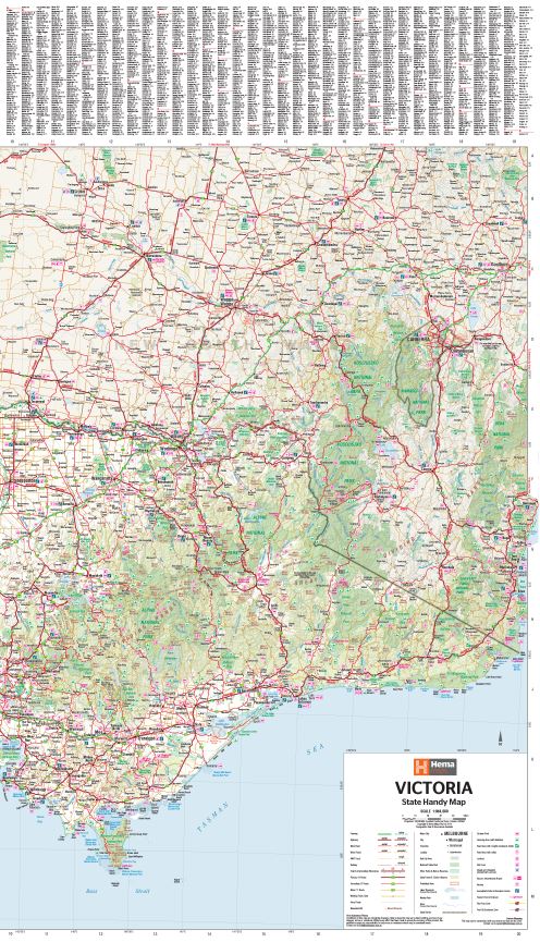 Victoria Handy Map | Hema Maps | A247 Gear