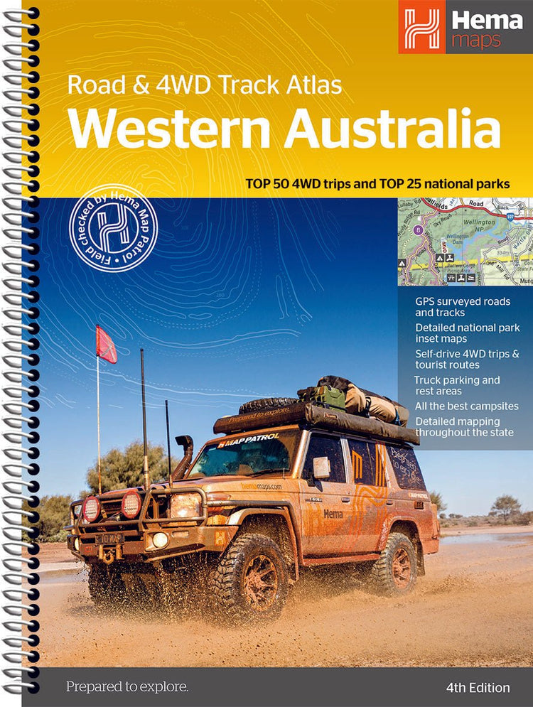 Western Australia Road & 4WD Track Atlas (4th Edition) | Hema Maps | A247 Gear